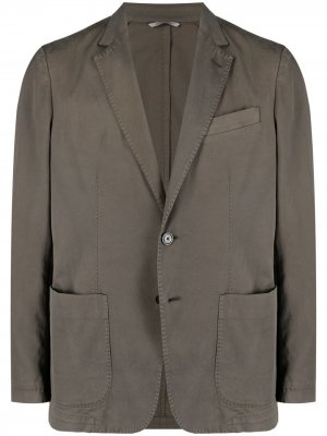 Однобортный пиджак Canali. Цвет: коричневый