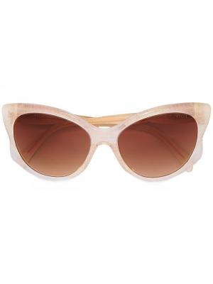 Солнцезащитные очки с оправой кошачий глаз Emilio Pucci. Цвет: нейтральные цвета