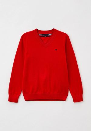 Пуловер Tommy Hilfiger. Цвет: красный