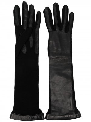 Длинные перчатки LANVIN. Цвет: черный