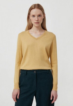 Пуловер Finn Flare. Цвет: желтый