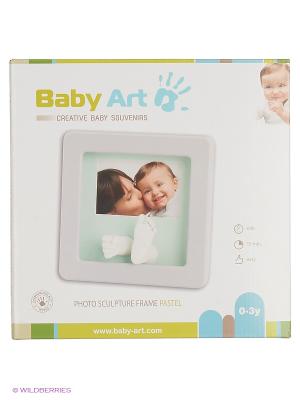 Рамочка Кит Делюкс с фото (светло-серая) Baby Art. Цвет: светло-серый