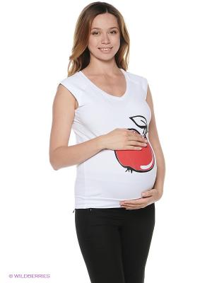 Футболка для беременных impressmama. Цвет: белый