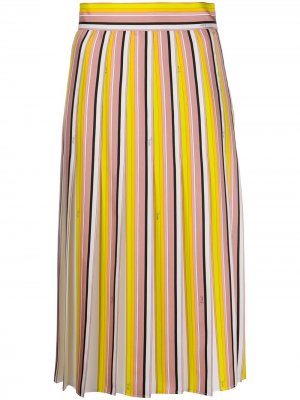 Полосатая юбка с логотипом Emilio Pucci. Цвет: розовый