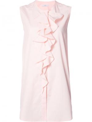 Рубашка Sleeveless Open Back Tie Tome. Цвет: розовый и фиолетовый