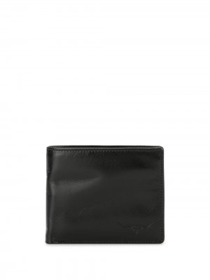 Бумажник с тисненым логотипом R.M.Williams. Цвет: черный