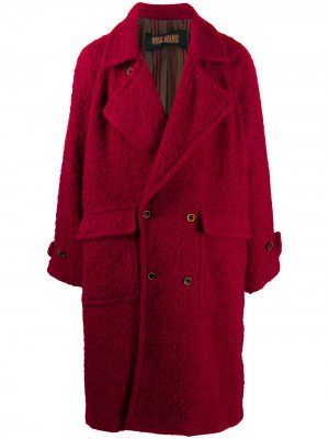 Фактурное пальто Uma Wang. Цвет: красный