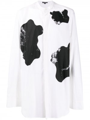 Рубашка с абстрактным принтом Ann Demeulemeester. Цвет: белый