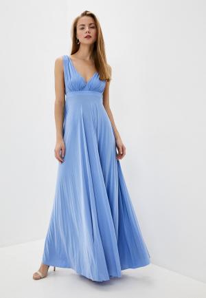 Платье Goddiva. Цвет: голубой