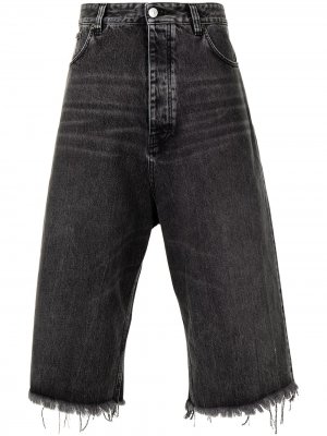 Укороченные джинсы широкого кроя Balenciaga. Цвет: черный