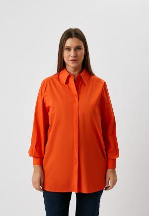 Рубашка Persona by Marina Rinaldi. Цвет: оранжевый