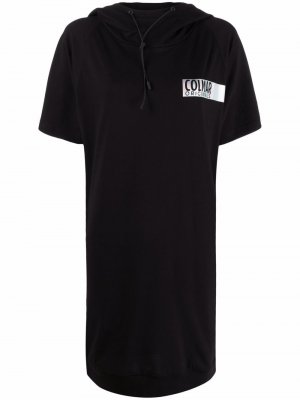 Платье-футболка с капюшоном Colmar. Цвет: черный