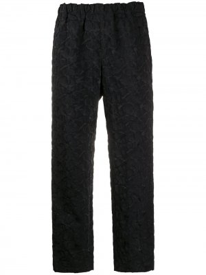 Укороченные фактурные брюки Comme Des Garçons. Цвет: черный