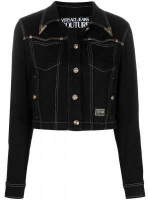 Джинсовая куртка Versace Jeans Couture. Цвет: черный