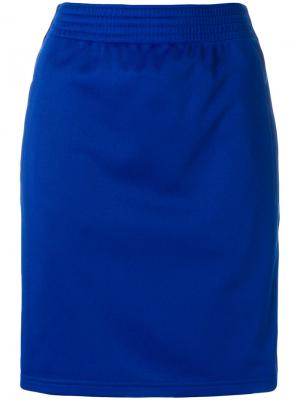 Короткая облегающая юбка Givenchy. Цвет: синий