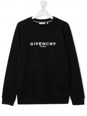 Свитер с логотипом Givenchy Kids. Цвет: черный
