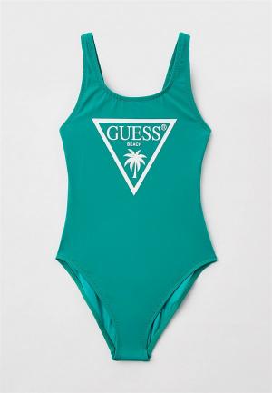 Купальник Guess. Цвет: зеленый