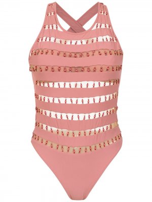Printed swimsuit Amir Slama. Цвет: розовый
