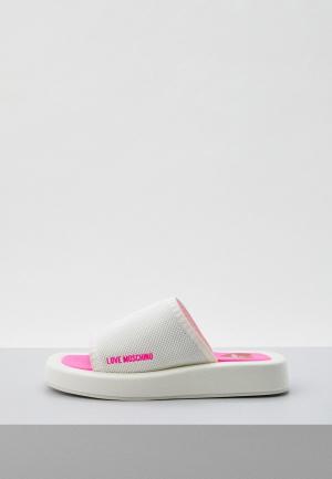 Сабо Love Moschino. Цвет: белый