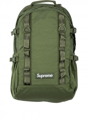 Рюкзак с логотипом Supreme. Цвет: зеленый