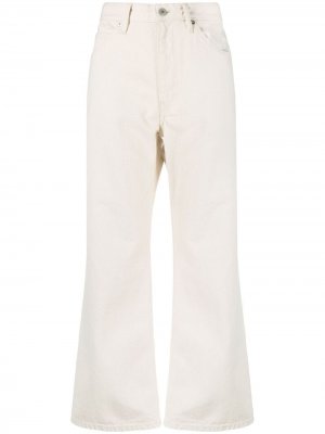 Укороченные джинсы широкого кроя Jil Sander. Цвет: нейтральные цвета