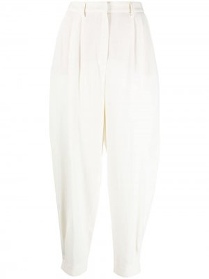 Укороченные брюки с завышенной талией Fabiana Filippi. Цвет: белый