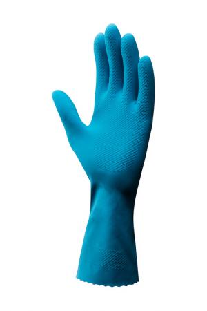 Перчатки Комфорт L VILEDA. Цвет: синий