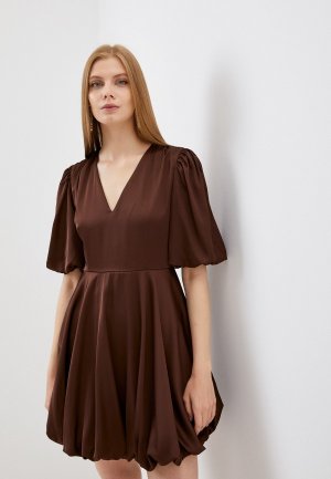 Платье TrendyAngel. Цвет: коричневый