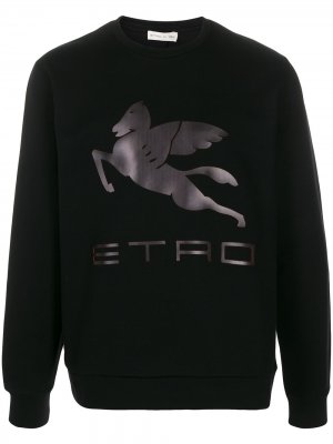 Толстовка с логотипом Etro. Цвет: черный