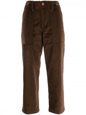 Укороченные брюки с завышенной талией Jejia. Цвет: коричневый