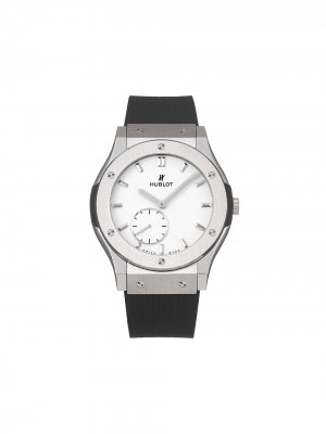 Наручные часы Classic Fusion Ultra Thin pre-owned 42 мм 2020-го года Hublot. Цвет: белый