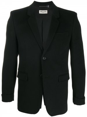 Однобортный пиджак Saint Laurent. Цвет: черный