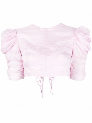 Блузка с оборками Isabel Marant. Цвет: розовый