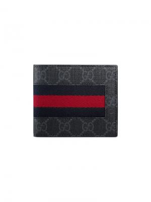 Бумажник GG Supreme Gucci. Цвет: черный