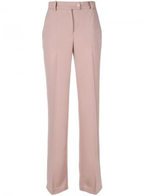 Классические брюки Pinko. Цвет: розовый