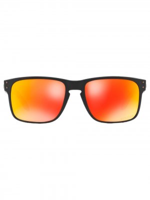 Солнцезащитные очки Holbrook в квадратной оправе Oakley. Цвет: черный