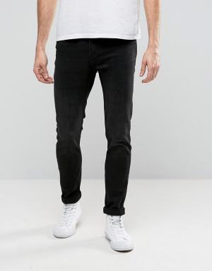 Черные зауженные джинсы Cheap Monday. Цвет: черный