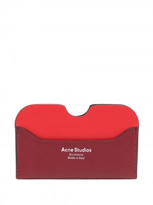 Картхолдер с логотипом Acne Studios. Цвет: красный
