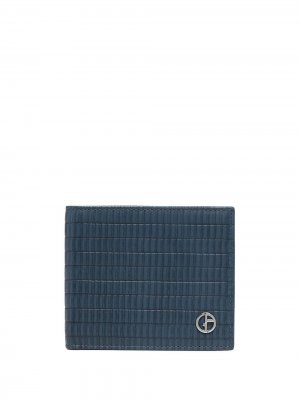 Бумажник с принтом Giorgio Armani. Цвет: синий