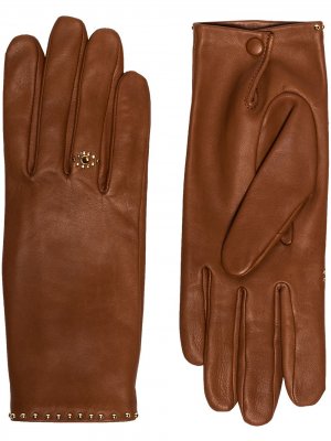 Перчатки Jeslyn с заклепками Agnelle. Цвет: коричневый