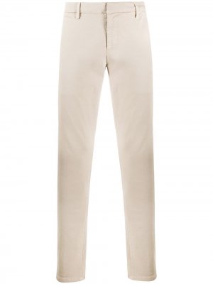 Узкие брюки чинос Dondup. Цвет: серый