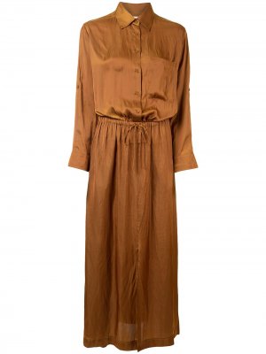 Платье-рубашка Radial Zadig&Voltaire. Цвет: коричневый