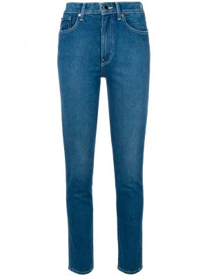 Облегающие джинсы Khaite. Цвет: синий