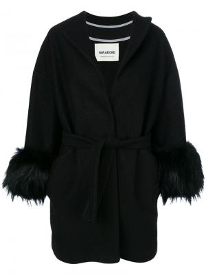 Belted coat Ava Adore. Цвет: чёрный