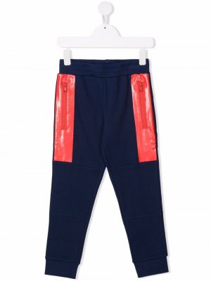 Contrast-panel sweatpants Stella McCartney Kids. Цвет: синий