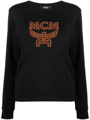 Толстовка с логотипом MCM. Цвет: черный