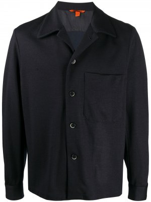 Куртка-рубашка из джерси Barena. Цвет: синий