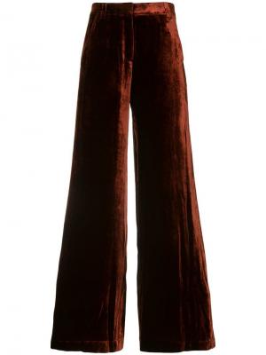 Бархатные брюки A.L.C.. Цвет: красный