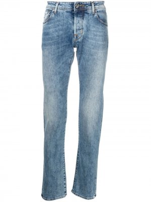 Прямые джинсы J622 средней посадки Jacob Cohen. Цвет: синий
