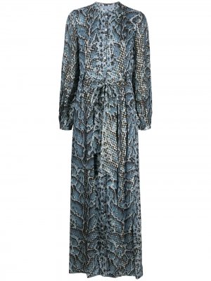 Платье с принтом Ocelot Temperley London. Цвет: синий